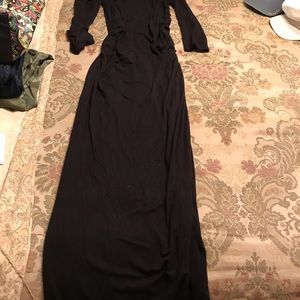 Sexy, black, long, stretchy dress